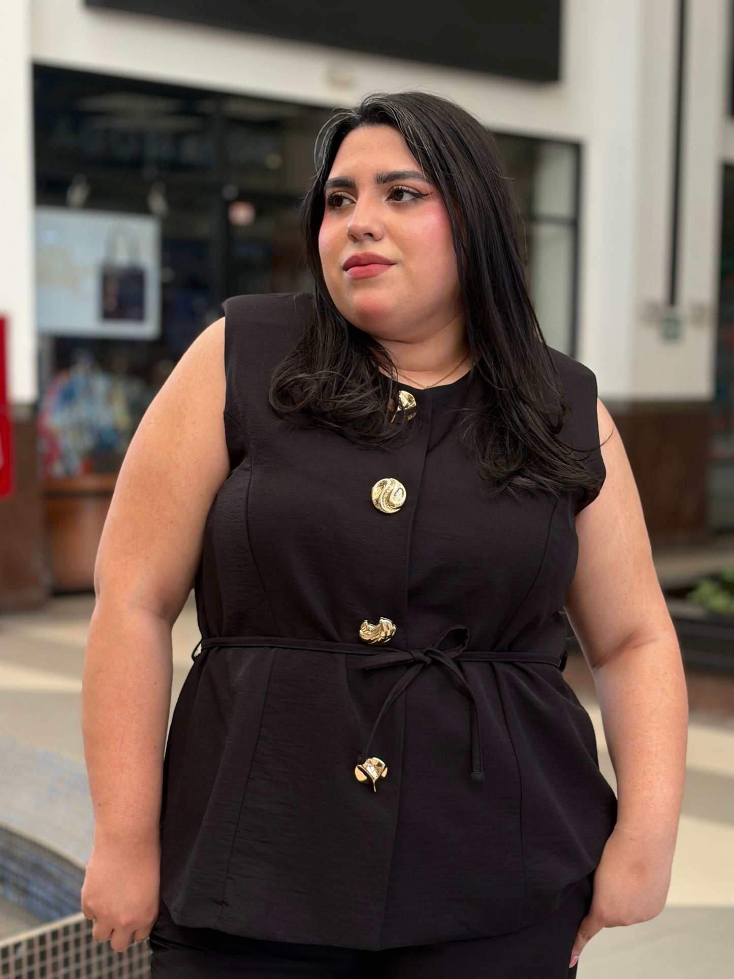Coordinado Black Elegance con Acentos Dorados