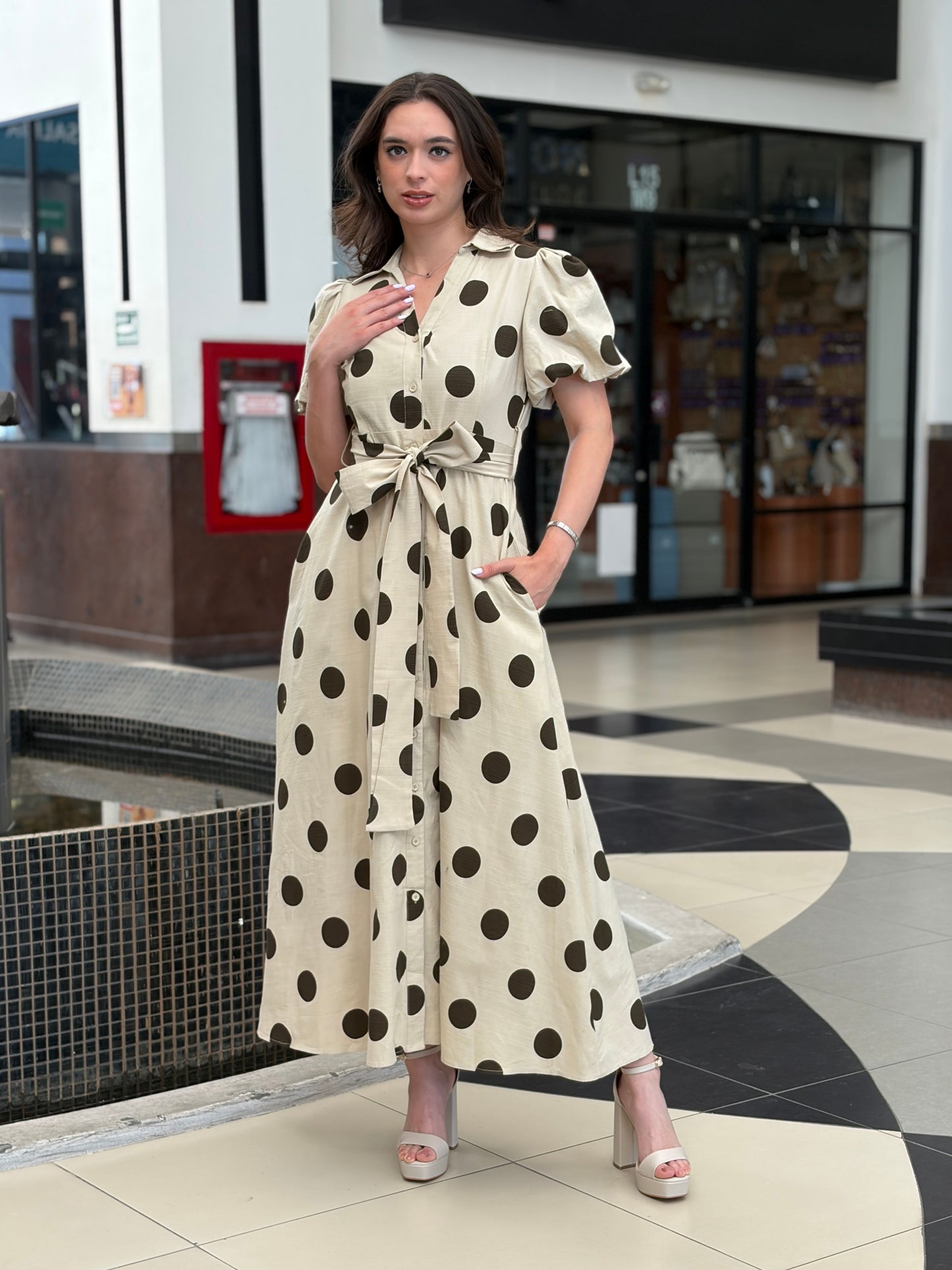 Maxi Vestido de Lunares