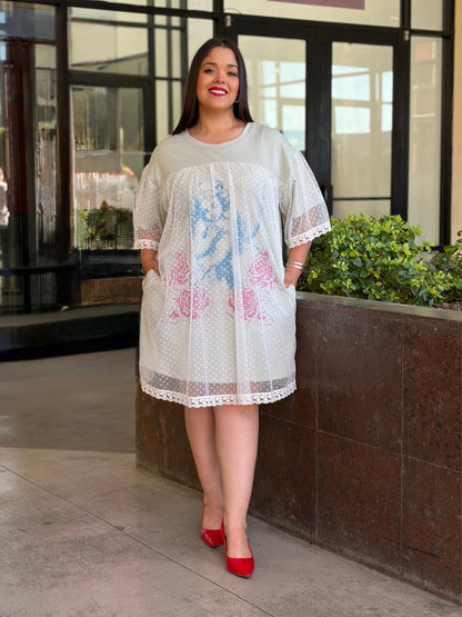 Vestido "Romantic Mesh Graphic"
