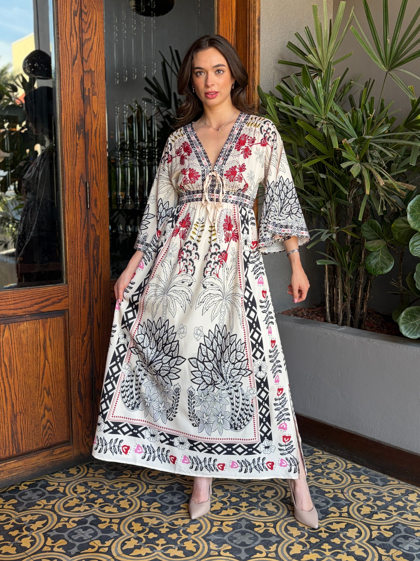 Vestido Maxi Kaftan Majolica