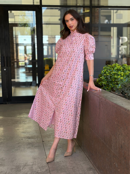 Vestido "Pink Vintage Garden"
