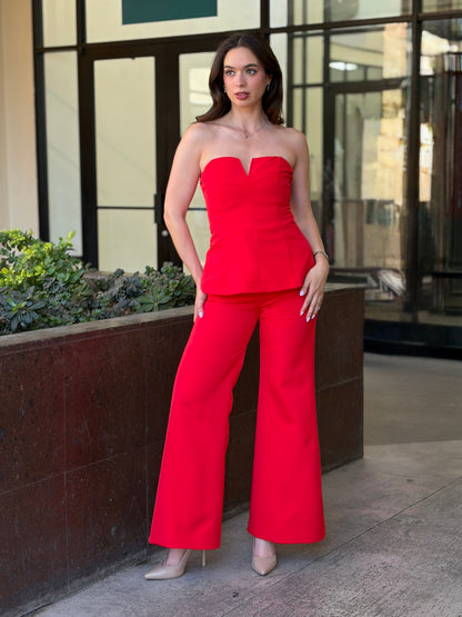 Set "Red Passion" Strapless