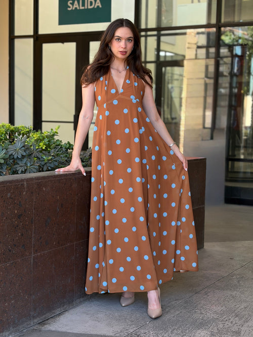 Maxi Vestido "Polka Dot Glam"