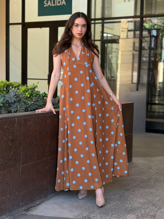 Maxi Vestido "Polka Dot Glam"