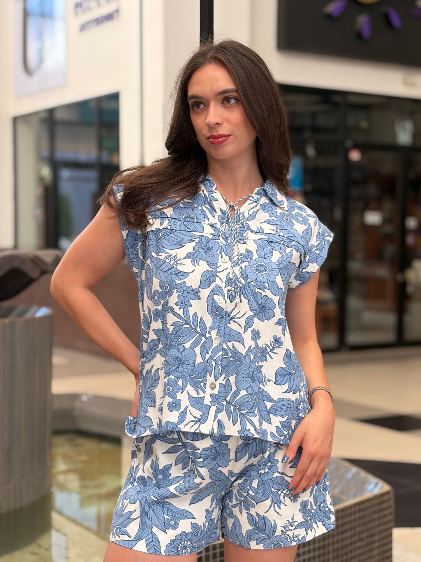 Set Botanical Blue Marina
