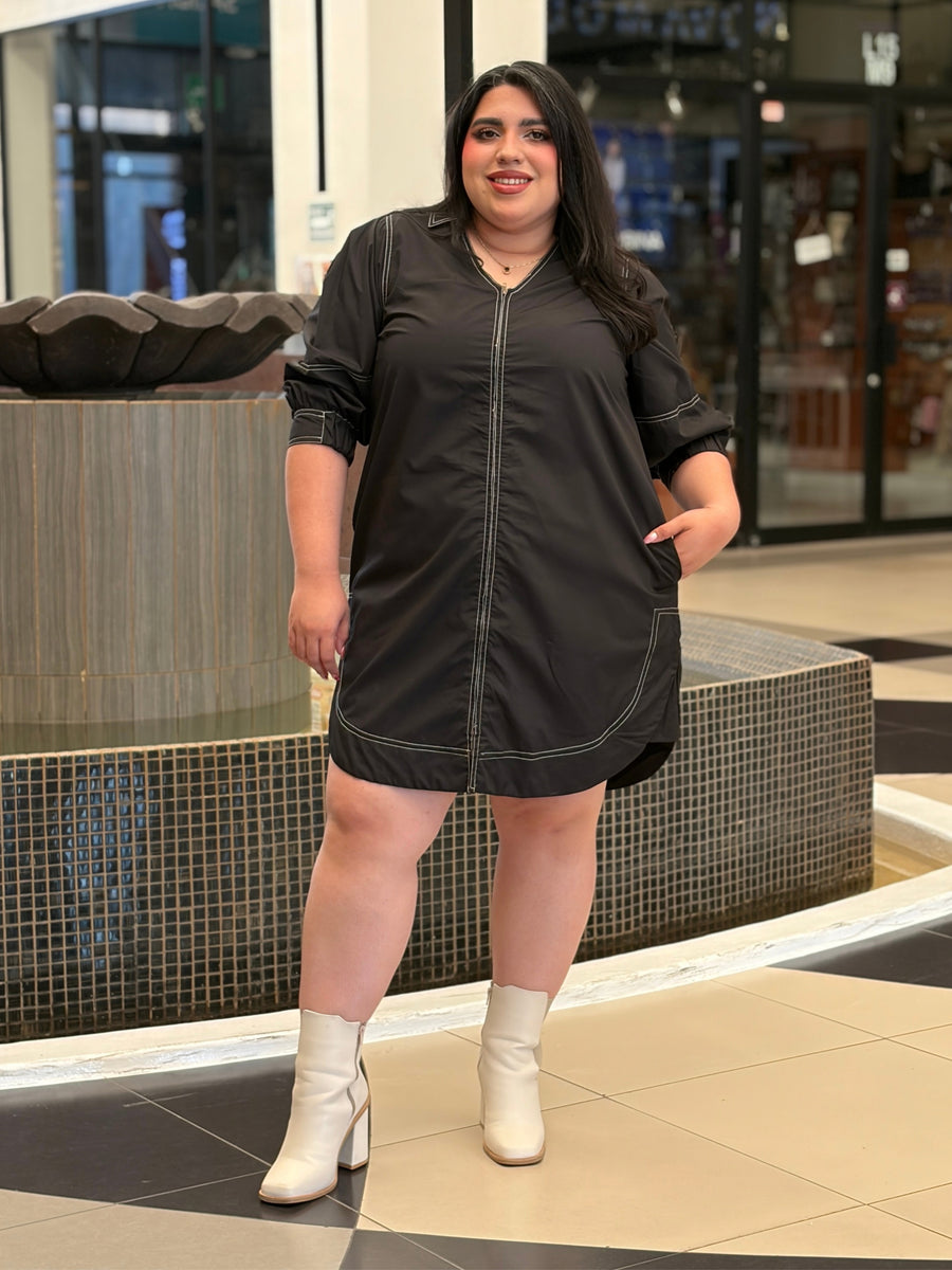 Vestido Camisero Neón Estilo Utility