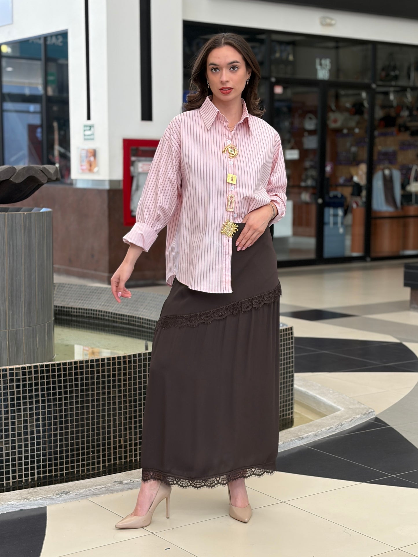 Camisa Oversize Surrealist Rose