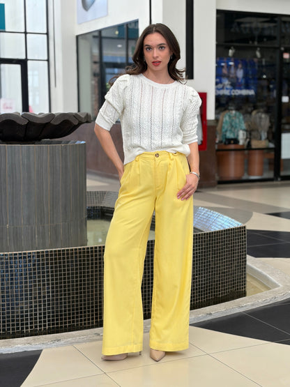 Suéter Knit Puff Sleeve