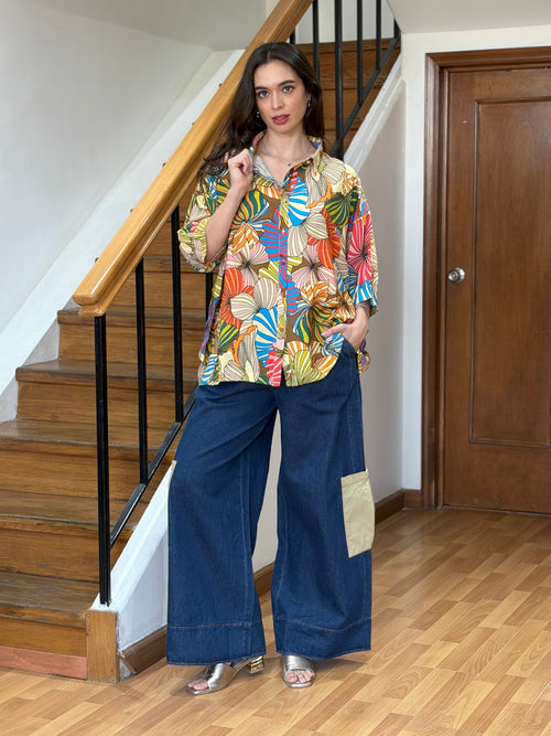 Blusa Camisera Multicolor