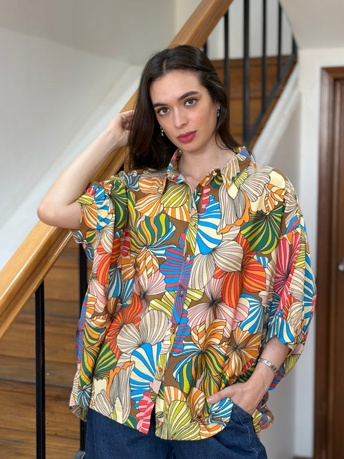 Blusa Camisera Multicolor