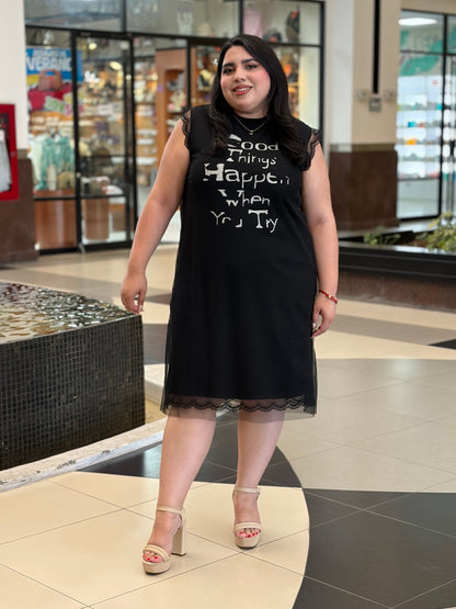 Vestido Shift Good Things Lace