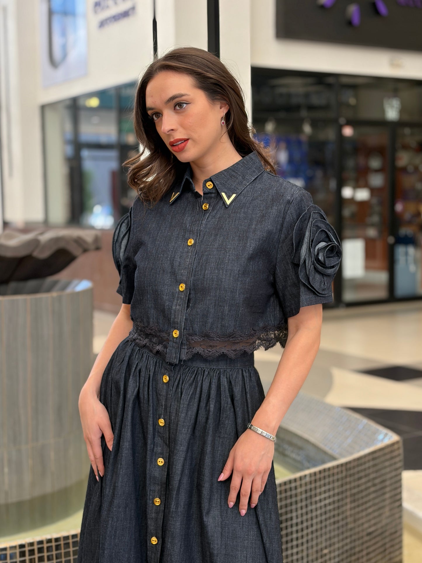 Conjunto Dark Denim Rose