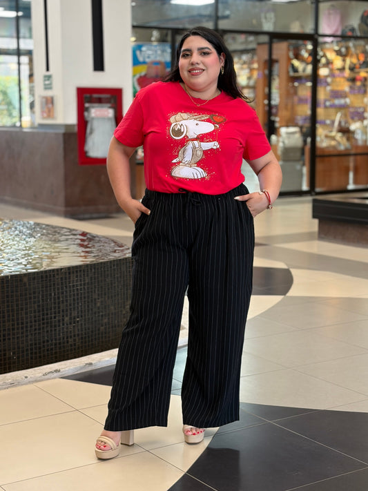 Playera Snoopy Glam Rhinestone