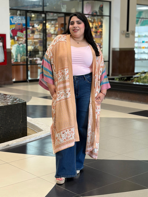Kimono Maxi Garden of Whimsy