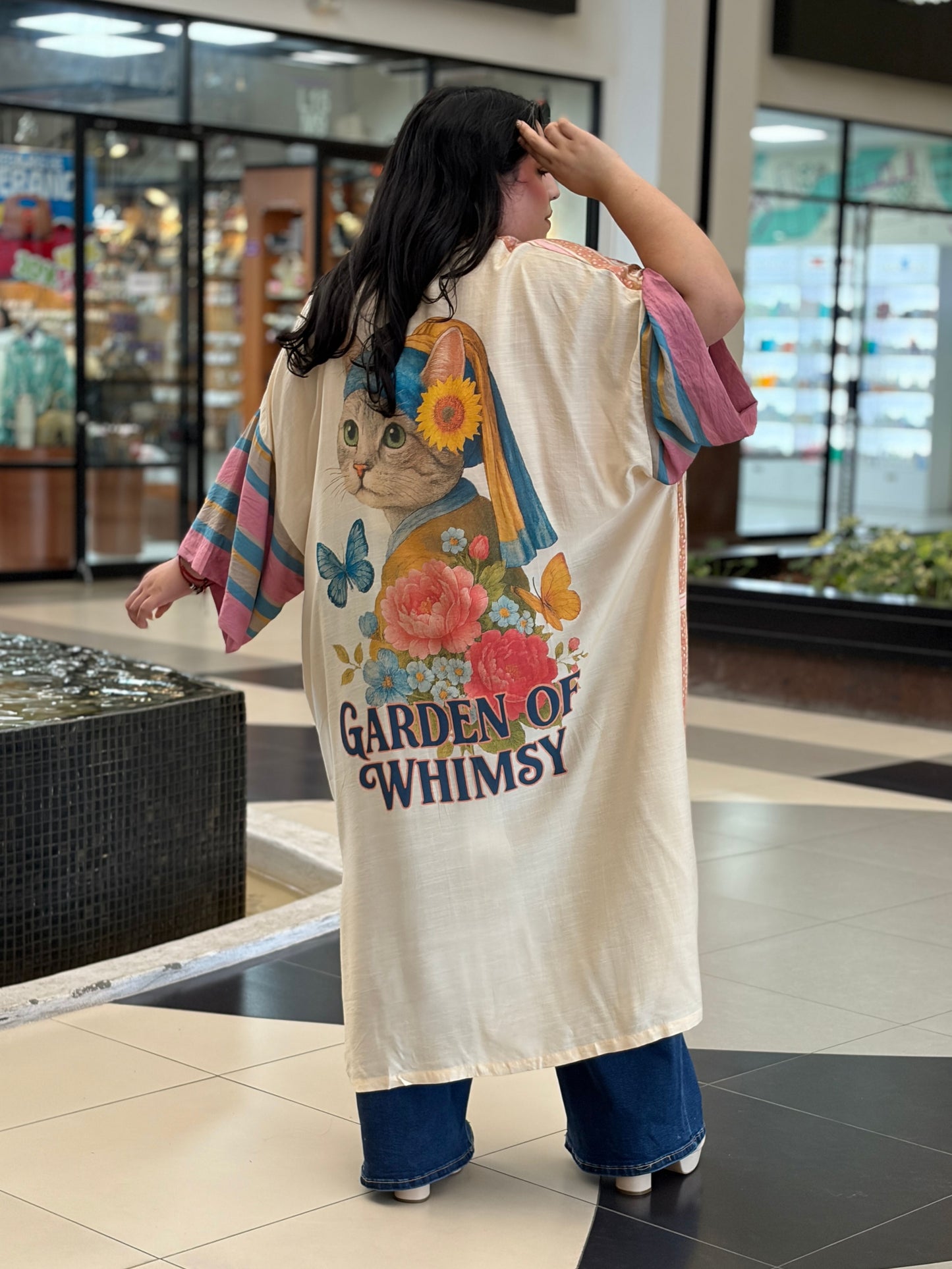 Kimono Maxi Garden of Whimsy