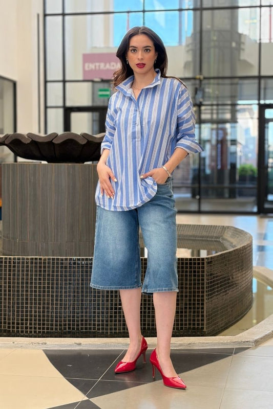 Blusa Túnica a Rayas