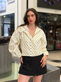 Chaqueta Corta Retro Polka Dot Jacket