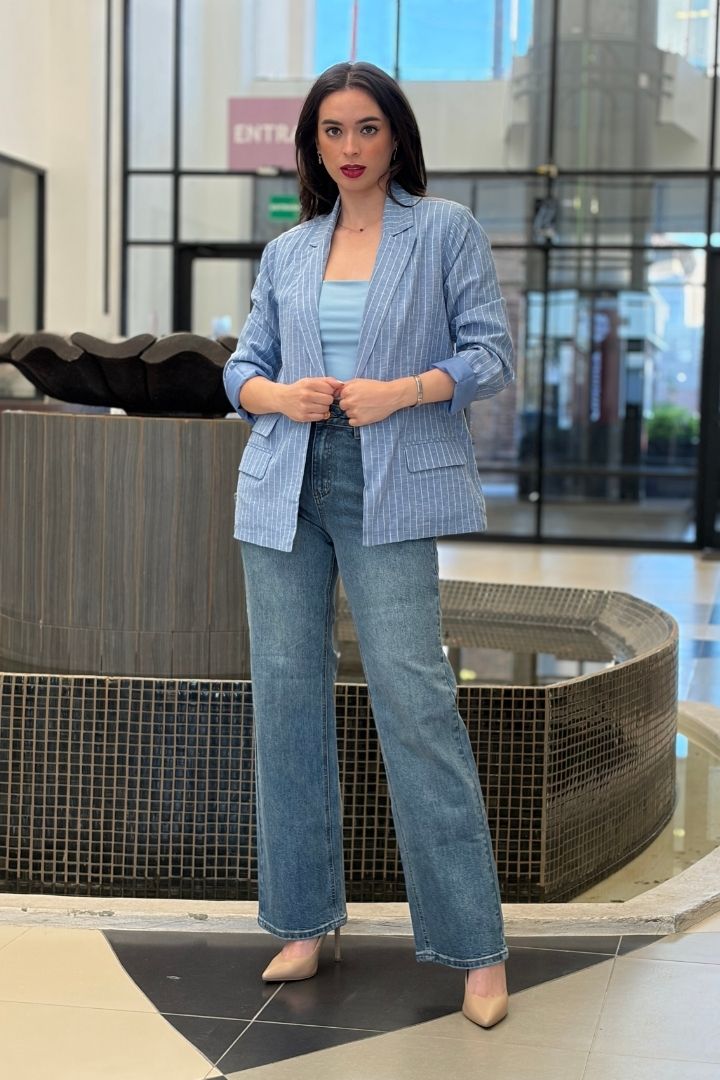 Blazer Sastrero en Milrayas Celeste