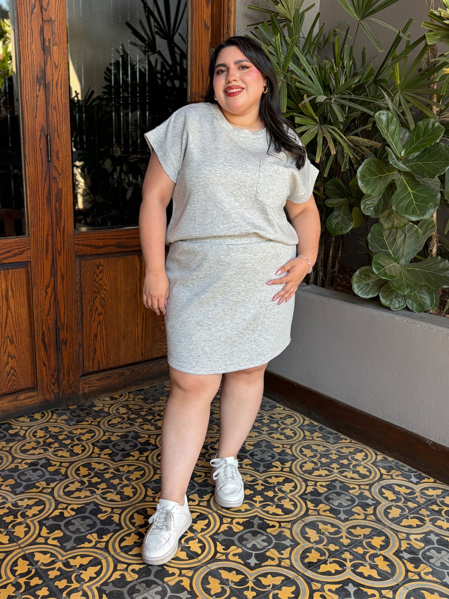 Set de Falda y Top con brillos