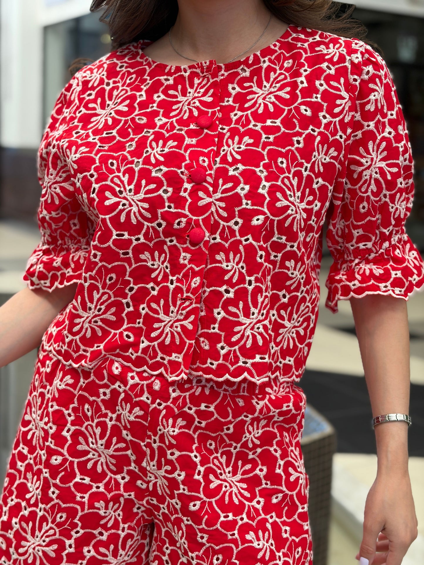 Set Co-ord de Encaje Floral