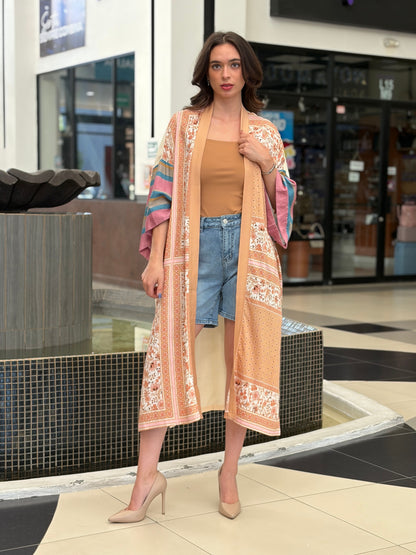 Kimono Maxi Garden of Whimsy