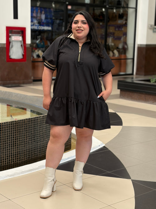 Vestido Deportivo Estilo Bomber con Cierre