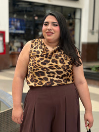 Blusa de Tirantes con Escote Drapeado