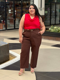 Blusa de Tirantes con Escote Drapeado