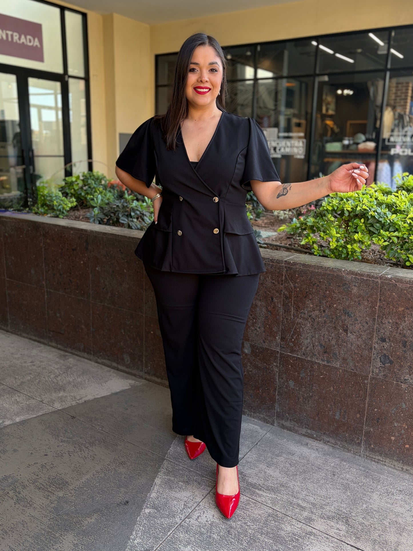 Traje de Dos Piezas con Chaqueta de Doble Botonadura
