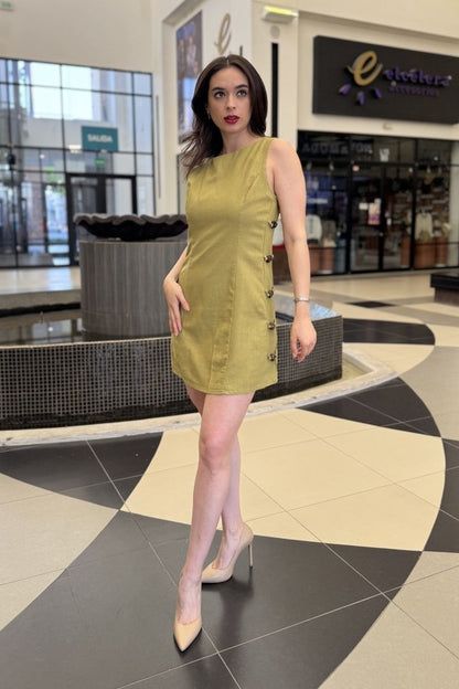 Vestido Shift de Lino